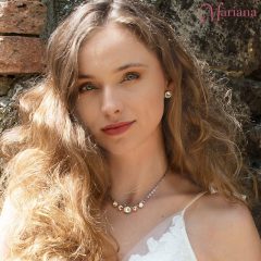 Moondance kör kristály fülbevaló ródium